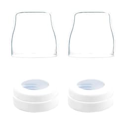 ROMIRUS Replacement Screw Rings, Caps Compatible with Philips Avent Anti-Colic Bottles 4oz /9oz /11oz; Not for Natural Bottles ; Not Original Avent Replacement Parts (2 Pack)
