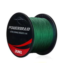 RUNCL PowerBraid Fishing Line 4/8/9 Strands, Braided Fishing Line 300/500/1000Yds - Seamless Weaving Tech, Enhanced Coating Tech, Zero Stretch, High Sensitivity, Smaller Diameter - Braid Line 15-115LB