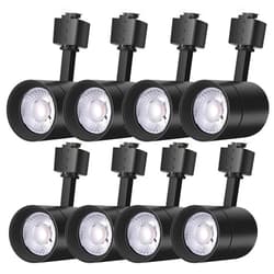 Anbujude 8 Pack Dimmable 12W LED Track Lighting Heads, Compatible with J Type Track Lighting System for Home and Commercial Lighting, Black Track Lighting with 24° Beam Angle, 3000K Soft White, CRI90
