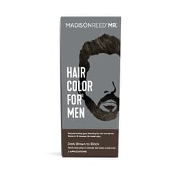 Madison Reed Mr. Hair Color for Men, Dark Brown to Black Demi-Permanent Hair Dye, Reduces Grays in 15 Minutes For Hair & Beard, Nourishing & Strengthening, Keratin & Argan Oil, 2 Applications