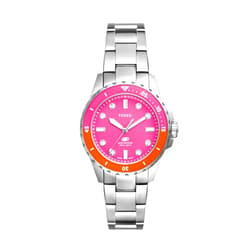 Fossil Women's Dive-Inspired Sports Watch with Stainless Steel, Ceramic, or Silicone Band