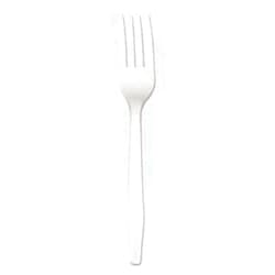 LAGASS Boardwalk® Full-Length Polystyrene Cutlery FORK,STYRENE,1M/CT,WE (Pack of2)
