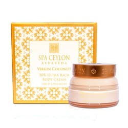 SPA CEYLON Virgin Coconut 30% Ultra Rich Body Cream | Hydrating | Skin Repair | Promotes Even Skin Tone | Suitable for all skin types