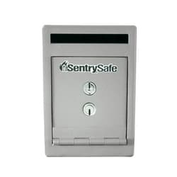 SentrySafe Depository Safe with Dual Key Lock, Steel Drop Slot Safe for Offices and Businesses, Stores Cash, Money, 0.23 Cubic Feet, 8.5 x 6 x 12.3 Inches, UC-025K