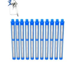 LUCKXUANYUAN 287033 Airless Spray Gun Filter 100 Mesh Blue (11-Pack), Compatible with Graco Contractor PC, II, FTx, Silver Plus & More – Durable Black High-Pressure Paint Sprayer Filters 100Mesh