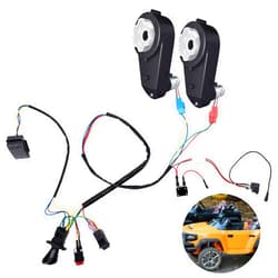 Relaxweex 12v Replacement Parts for Kids Electric Power Ride on Toy Car, Wires, Switch and Gear for Conversion Kids Ride on Toy Car