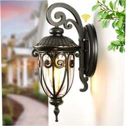 VIANIS Dusk to Dawn Porch Lights Outdoor, Outdoor Wall Lights Oil Rubbed Bronze, Waterproof Outside Lights for House, House, Entryway, Porch, Garage, Anti-Rust, Vintage Style