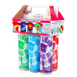 Tulip One-Step Tie-Dye Kit Extra Large Block Party 16 oz Easy Squeeze Bottles, All-in-1 Kit for Group Activity Tie-Dye, 6, Vibrant Colors