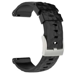 AWADUO Suunto Spartan Sport Wrist HR Baro Replacement Band, Replacement Silicone Wrist Band Strap For Suunto Spartan Sport Wrist HR Baro Watch And Suunto 9 Baro, Soft And Durable (Silicone Black)