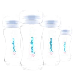 Maymom Wide Neck Breastmilk Collection n Storage Bottle 9oz; Re-markable SureSeal Disc. Fits Spectra S2 Spectra S1 Spectra 9 Plus and Avent Breastpump Replace Spectra Bottle, Avent Classic Natural Bottle