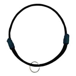Lassos Boutique National Leash Mountain Rope Dog ID Collar- Lava Butte Black - Medium (14
