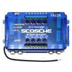 Scosche FAI4 Speaker Level Converter Amplifier Interface