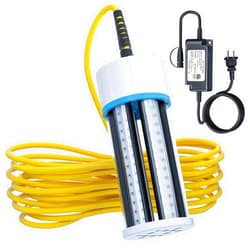 Tendelux Underwater Fishing Light, 110V & 12V Super Bright Green LED Submersible Light Attractants for Docks, Boats or Kayaks, IP68 Rated for Fresh & Salt Water (30ft Cable)