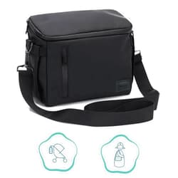 CitisKins Stroller Organizer Bag Waterproof Baby Storage Pouch Tote With Insulated Pockets,Bottle Holder, Diaper Changing Mat