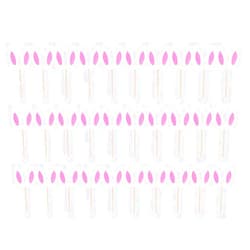 ABOOFAN 30Pcs Cute Bunny Ears Cupcake Toppers Easter Rabbit Ear Cake Toppers Picks for Easter Christmas Birthday Party Decor Supplies (Pink)