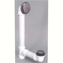 Watco Manufacturing 601-PP-ABS-BN Watco Piping Push Pull Bath Waste Half Kit, Brushed Nickel
