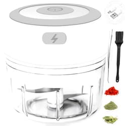 Glicrili Electric-Herb-Grinder-Large-3.4oz-USB Rechargeable, 3.5'' Powerful Grinder for Dry and Fresh Herbs and Spices, Portable Waterproof, Better Control of Herb Coarseness, Practical and Muntifuctional