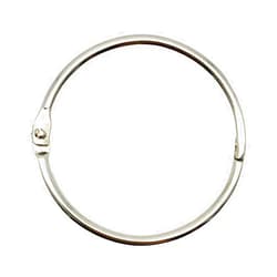 KTOJOY 2 Inch (15 Pack) Loose Leaf Binder Rings, Nickel Plated Steel Binder Rings,Keychain Key Rings, Metal Book Rings,Silver, for School, Home, or Office