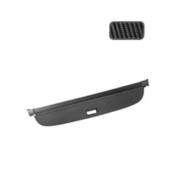 KOZPUS Car Trunk Curtain Compatible with Skywell ET5 BE11 Skyworth EV6 Elaris Beo Imperium SEV 2021-2027 Retractable Cargo Covers Auto Acesssories(Carbon Fiber Skin)
