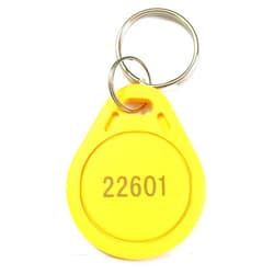 Quentin 100pcs Thin 26 Bit Proximity Key Fobs Weigand Prox Keyfobs Compatable with ISOProx 1386 1326 H10301 Format Readers. Works with The vast Majority of Access Control Systems(Yellow)