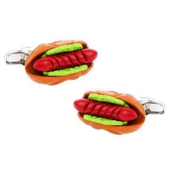 Cracked Pepper Cuff-Daddy Hotdog Cufflinks with Presentation Box