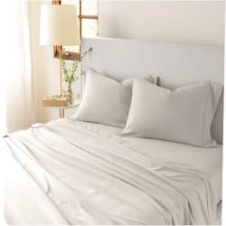 Jennifer Adams Eternal Sheet Set, 4-Piece Microfiber Sheets & Pillowcases - Ultra-Soft, Breathable and Wrinkle-Resistant (Linen, Full)