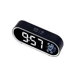 Erik Xian Digital Alarm Clock with Big LED Temperature Display 5 Levels Adjustable Brightness Dimmer USB Charging Port for Bedroom