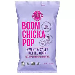 Angie’s BOOMCHICKAPOP Sweet & Salty Kettle Corn Popcorn, 7 Ounce Bag (Pack of 4 Bags)