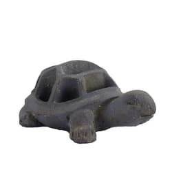 Solstice Sculptures YSP-140 Tortoise Planter, Blue Iron Effect