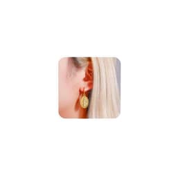 Andelaisi Boho Virgin Mary Earrings Gold Disc Coin Drop Earrings Vintage Virgin Mary Religious Earrings Medal Coin Earrings Jewelry for Women