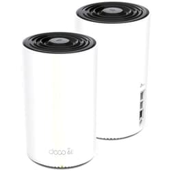 TP-Link Deco AXE5400 Tri-Band WiFi 6E Mesh System(Deco XE75 Pro) - 2.5G WAN/LAN Port, Covers up to 5500 Sq.Ft, Replaces WiFi Router and Extender, AI-Driven Mesh, New 6GHz Band, 2-Pack