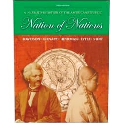 By unknown author (Author) Nation of Nations: A Narrative History of the American Republic by Davidson James West Gienapp. William E. Heyrman Christine Leigh Lytle Mark H. Stoff Michael B. (2005-08-30) Hardcover