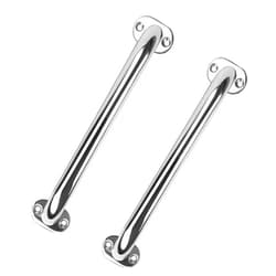 XinKunmarine 2 Pack Boat Grab Handle,12 inch Stainless Steel Marine Grab Bar,Polished Handle Handrail for Marine Boat,Yacht