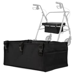 Vive Rollator Accessories Bag - Under Seat Rollator Walker Basket for Seniors - Extra Large - Underseat Pouch Tote for Rolling Walkers - with Reinforced Liner to Prevent Sagging