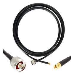 GEMEK 3ft SMA Male to N Male Pure Copper Cable, Low Loss S-MR240 Coaxial for 3G 4G 5G 6G LTE ADS-B Ham GPS WiFi RF Radio to Antenna or Surge Arrester Use (50 Ohm Not for TV)