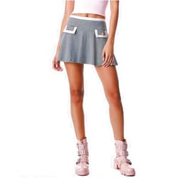 alice + olivia Sim Drop-Waist Fit Flare Mini Skirt