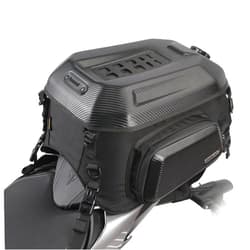 Rhinowalk Motorcycle Tail Bag Rear Seat Bag Hard Shell Waterproof 23-35L Expandable Motorbike Helmet Bag Luggage Bag Storage Bag