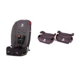 Diono Radian 3R 10 Years 1 Convertible Car Seat Rear & Forward Facing Plus Diono Solana No Latch 2 Pack Backless Booster Seats