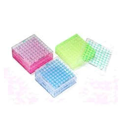 SPL Life Sciences SPL Cryo Box Rack with lid, 81 Well 3 Colors,Temp Range -196 to 121°C. Box of 10