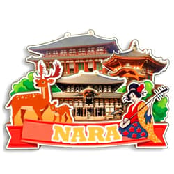 Tripsouv Nara Japan 3D Fridge Magnet Wooden City Travel Souvenir Refrigerator Stickers Home Kitchen whiteboard Decor