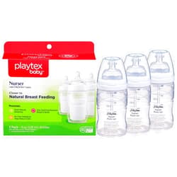 Playtex BPA Free Premium Nurser Bottles with Drop in Liners, 3 Count