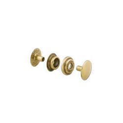 Tandy Leather Line 24 Snaps Antique Brass Plate 10/pk 1263-04