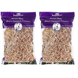 SuperMoss (26911 Spanish Moss Dried, Natural, 8 Ounces (Pack of 2)