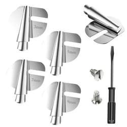 LorSou Sewing Rolled Hemmer Foot, 4 Sizes Wide Narrow Sewing Machine Presser Foot Set, Universal Sewing Machine Curved Hemming Foot Sewing Accessories(4Pcs 3/5/7/9mm)