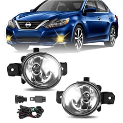 Misakomo Fog Lights Compatible with Nissan Altima 2007-2018 / Nissan Pathfinder 2013-2018 / Nissan Versa 2012-2019, Front Fog Lamp Kit with Switch & Wiring, Replaces NI2592122 NI2593122