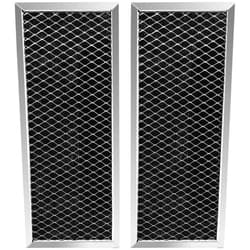 AMI PARTS JX81H WB02X10956 WB02X11544 WB2X10956 Microwave Charcoal Filter Compatible with G.E Microwave Vent Filter (2-Pack)