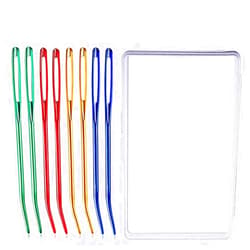 UOOU Yarn Needle,Weaving Needle Tapestry Needle Bent Needles for Crochet Large Eye Darning Needles with Storage Box for Knitting Crochet(Random Color)