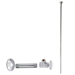 Westbrass Flat Head Toilet Kit with Round Handles, 1/2