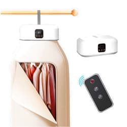 Rolitwils Portable Clothes Dryer，Mini Laundry Dryers with Remote Control, Small Compact Foldable Electric Drying Machine with Dry Bag for Travel,RV, Home,Apartment