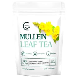 GORNVB Mullein Leaf Tea Bags - Lungs Cleanse and Respiratory Support, Herbal Teas, Caffeine Free, 30 Tea Bags